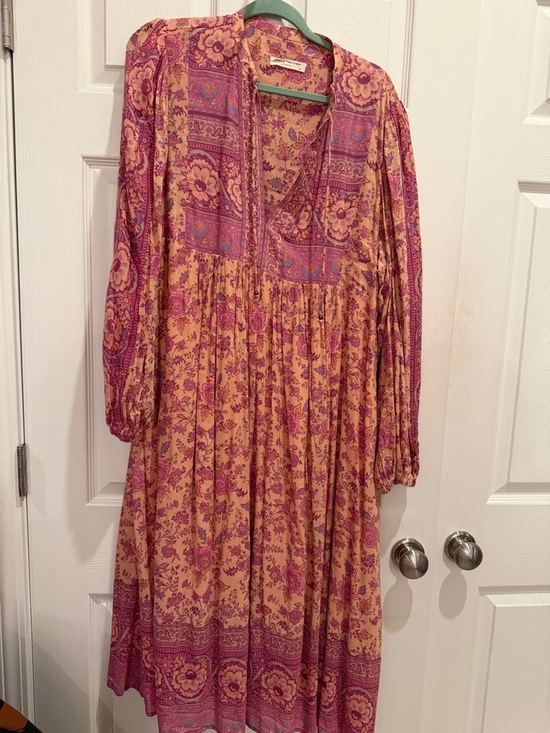 Spell Dresses & Skirts - Spell Mustard and Pink Floral Maxi Dress